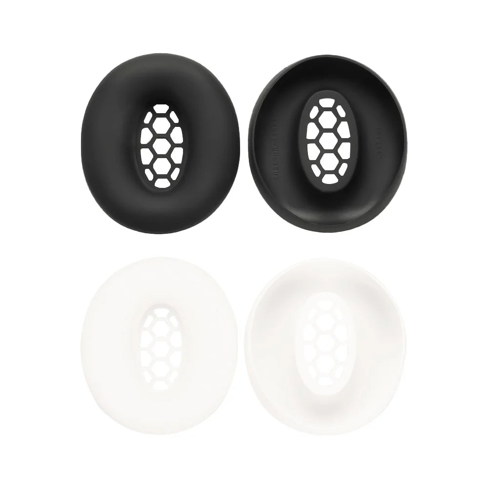 1 Pair Earpad Silicone Case for Sennheiser HD 450BT Headphones Cushion Protective Cover - Black - 7