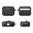 For Apple AirPods Pro Case TPU + PC Earphone Cover with Front Lock Carabiner Clip - Black - 2