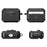 For AirPods Pro 2 Case TPU + PC Earphone Cover with Front Lock Carabiner Clip - Black - 2