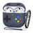 AHASTYLE PT-DD10 For AirPods 4 Silicone Case Game Console Design Split Protective Cover with Carabiner / Strap - Midnight Blue - 1