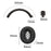 For Sennheiser HD 450BT Headphone Silicone Protective Cover Set with Headband Bead Case - Black - 7