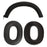 For Sony WH-1000XM6 Headphones Silicone Case Set with 2Pcs Earpads Protective Cover + Headband Cushion - Black - 1