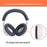 For Sony WH-1000XM6 Headphones Silicone Case Set with 2Pcs Earpads Protective Cover + Headband Cushion - Black - 3