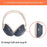For Sony WH-1000XM6 Silicone Case Set with Headband Cover Headphone Protective Earpads Caps - Dark Blue - 7