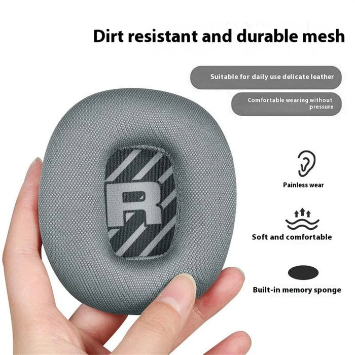 1 Pair for Logitech Astro A10 Gen 2 Headphone Replacement Ear Pads Breathable Mesh Fabric Memory Foam Cushions - Black - 2