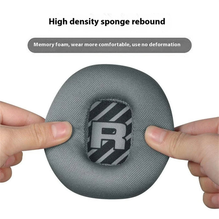 1 Pair for Logitech Astro A10 Gen 2 Headphone Replacement Ear Pads Breathable Mesh Fabric Memory Foam Cushions - Black - 4