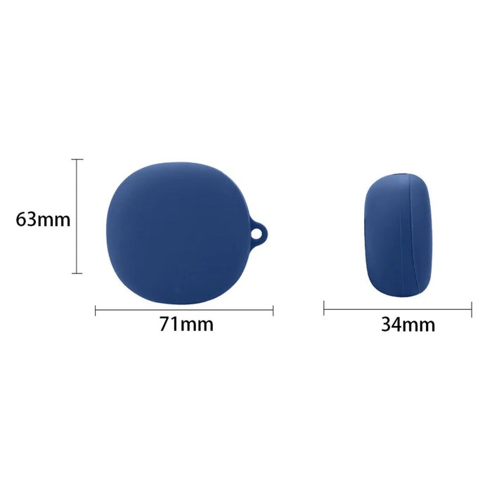 For iFLYBUDS Pro 2 Protective Case Bluetooth-Compatible Earbuds Silicone Cover with Hook - Dark Blue - 3