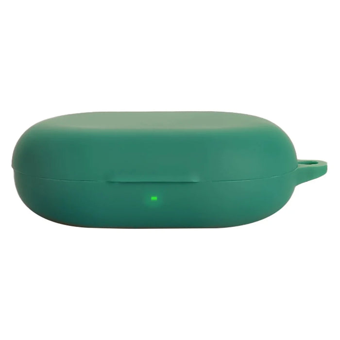 For SoundPEATS Chasers Protective Case Bluetooth-Compatible Earbuds Silicone Cover with Hook - Blackish Green - 1