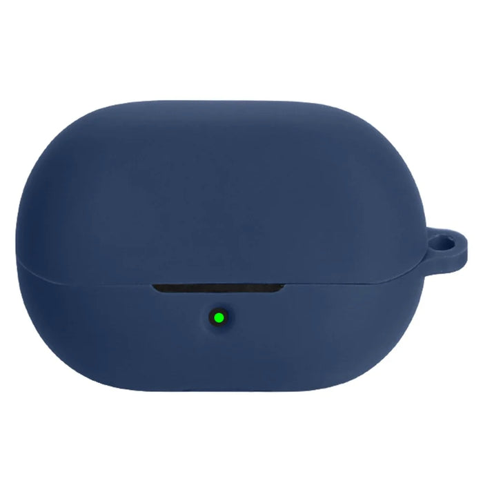 For SoundPEATS H3 Protective Case Bluetooth-Compatible Earbuds Silicone Cover with Hook - Dark Blue - 1