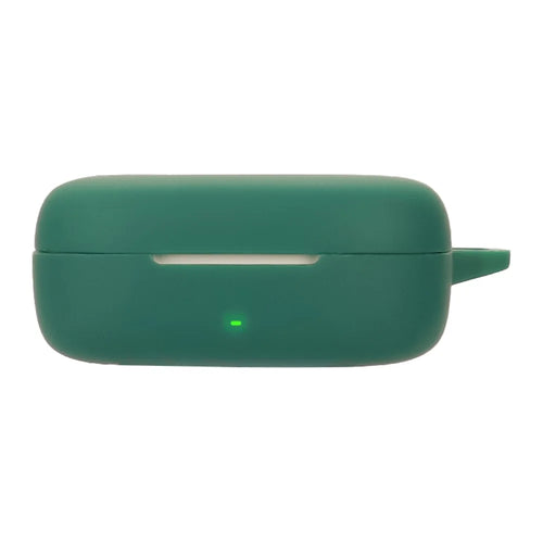 For Huawei FreeArc Protective Case Bluetooth-Compatible Earbuds Silicone Cover with Hook - Blackish Green - 1
