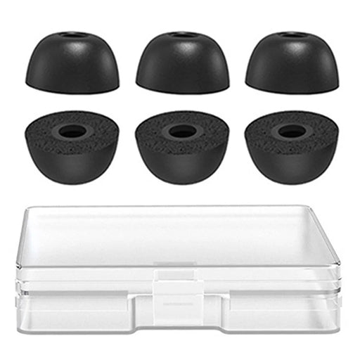 AHASTYLE WG36 3 Pairs Eartips For Samsung Galaxy Buds2 Pro Silicone Ear Covers Caps Cushion - Black / L - 1