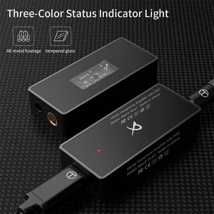 TRN Portable HiFi Digital Audio Decoder Amplifier DAC Dual Chip Headphone Dongle with LED Indicator - 3