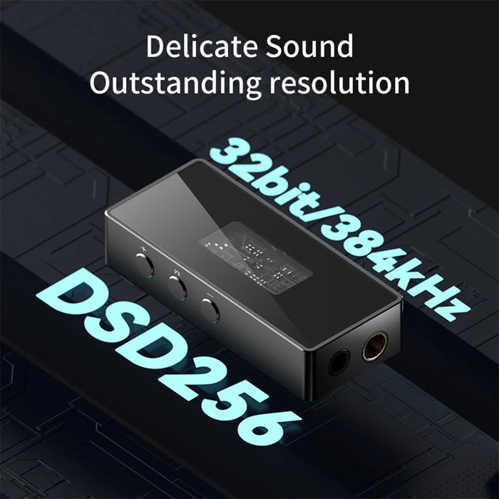 TRN Portable HiFi Digital Audio Decoder Amplifier DAC Dual Chip Headphone Dongle with LED Indicator - 5