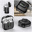 For Apple AirPods 4 Protective Case Switch Lock Earbuds Cover with Stand and Lanyard - Black - 7