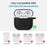 AHASTYLE WE36 For AirPods 4 Case Silicone Earbuds Protective Cover with Carabiner - Black - 2