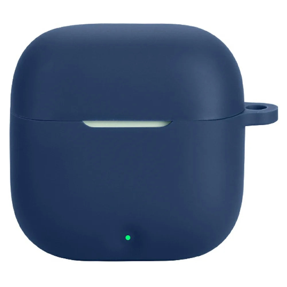 For Oppo Enco Air4 New Sound Edition Silicone Case Protective Cover with Anti-Lost Hanging Buckle - Dark Blue - 1