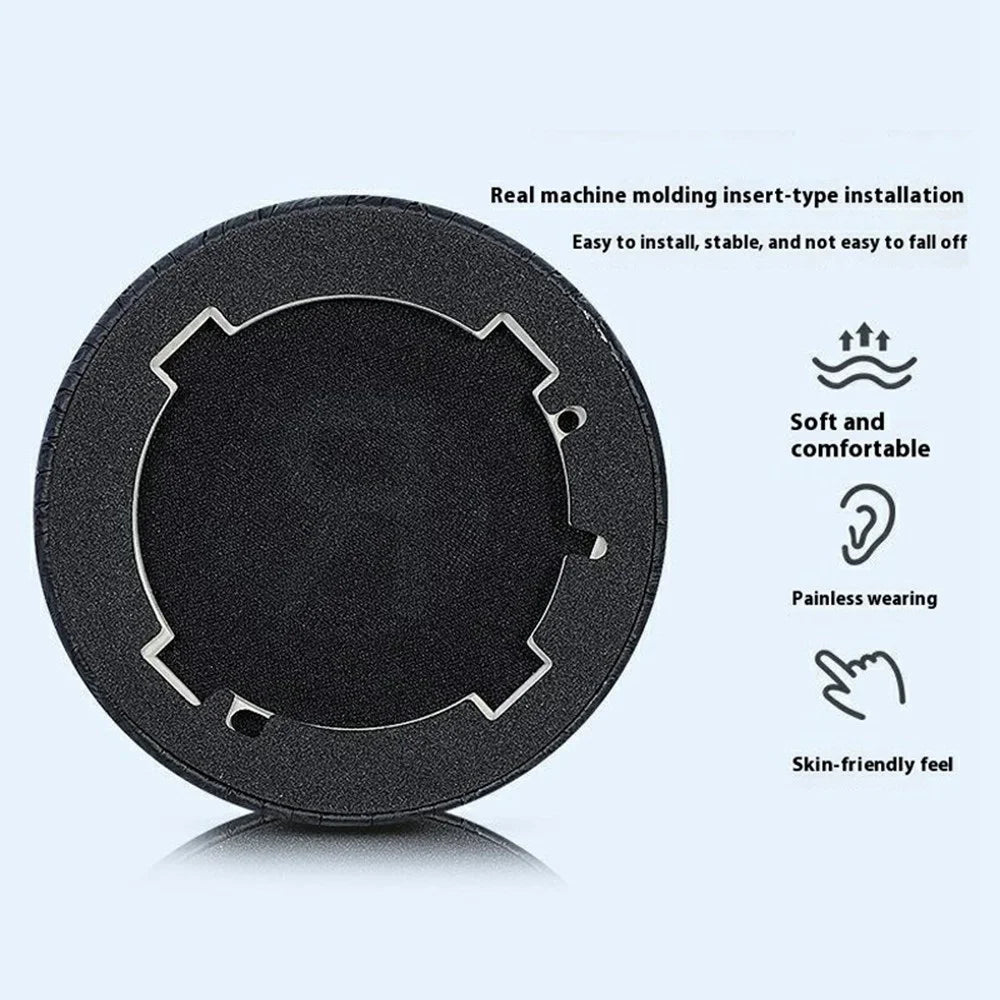 1 Pair Ear Pads For JBL Tune 600BTNC Foam Ear Cushions Replacement with Clips Comfortable Wear - Black - 3