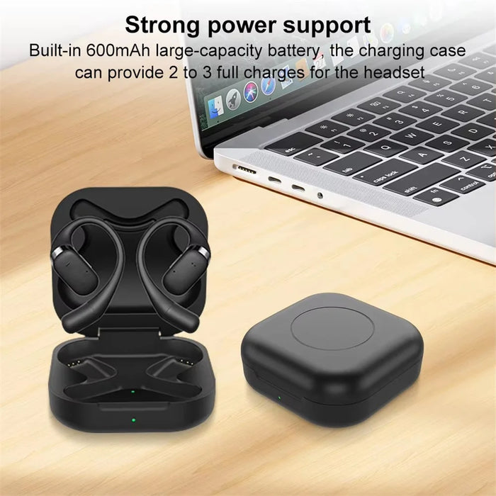 For Shokz OpenFit T910 Open Ear Headphones 600mAh Charging Case Replacement Charging Box - 7