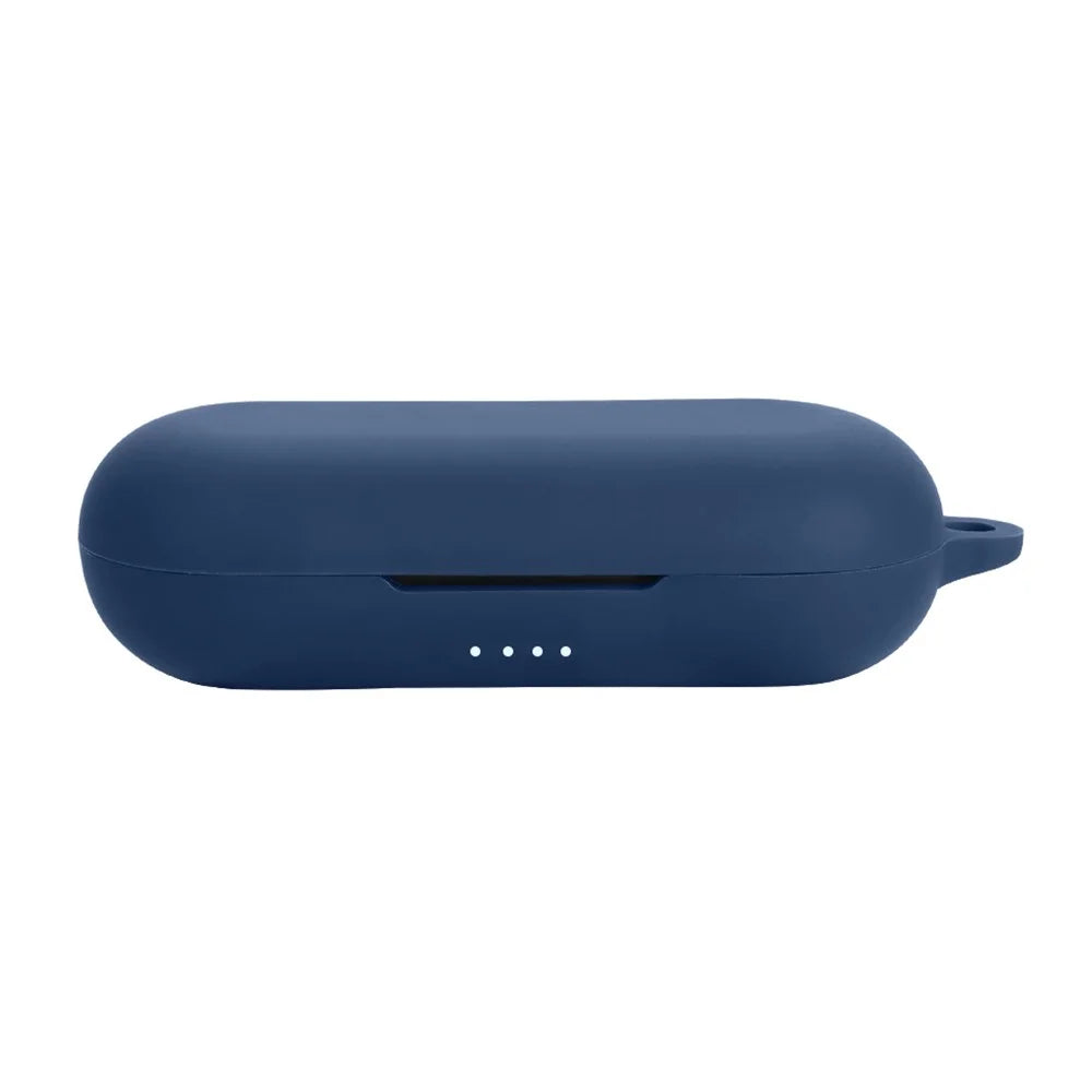 For Black Shark OWS Pro Protective Case Bluetooth-Compatible Earbuds Silicone Cover with Hook - Dark Blue - 1