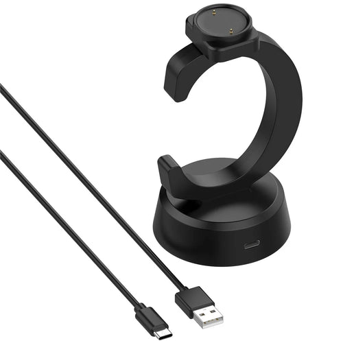 C-Shape Charging Dock for Huami Amazfit Active 2 Square / Active 2 / Bip 6 Watch Charger Charging Stand - 1