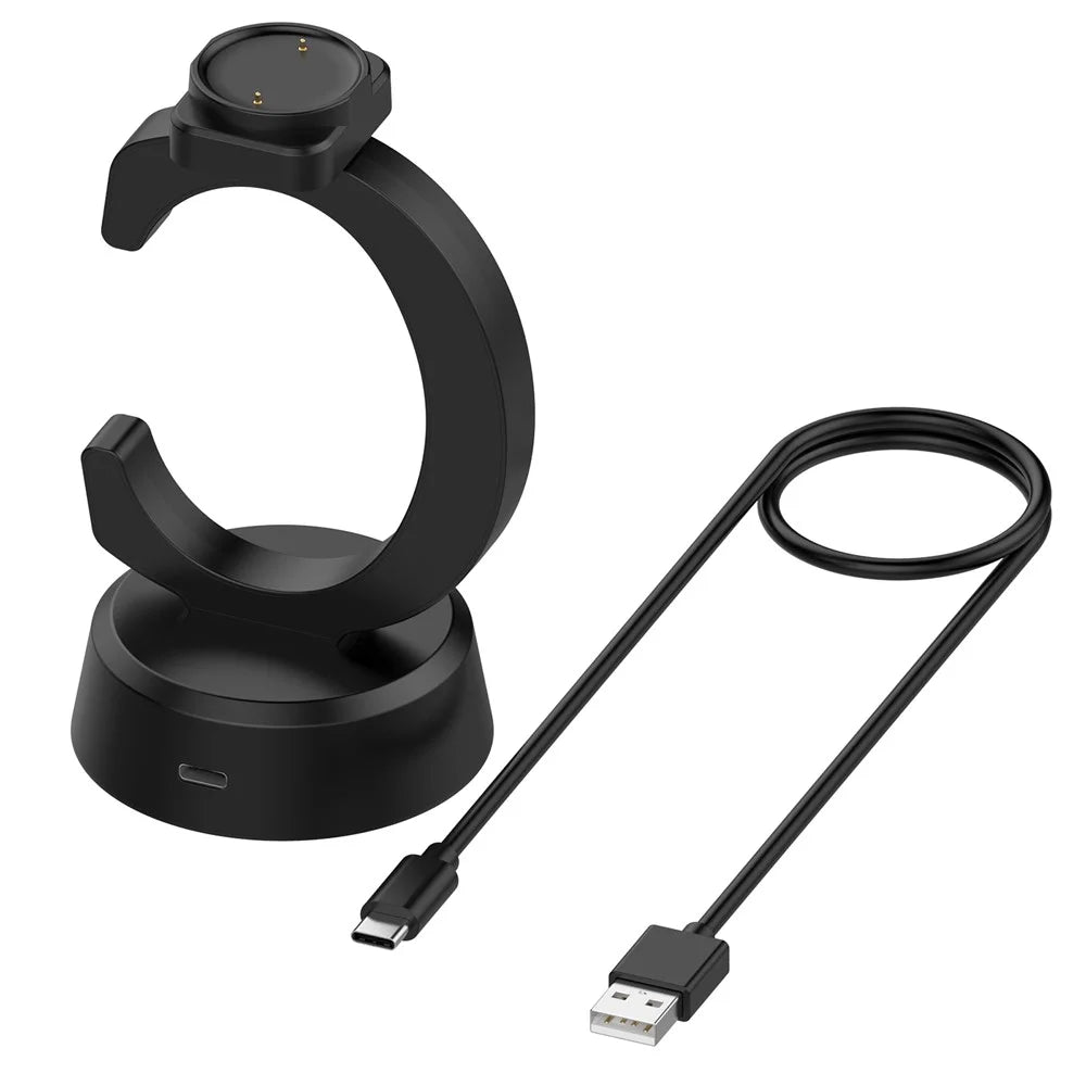 C-Shape Charging Dock for Huami Amazfit Active 2 Square / Active 2 / Bip 6 Watch Charger Charging Stand - 5