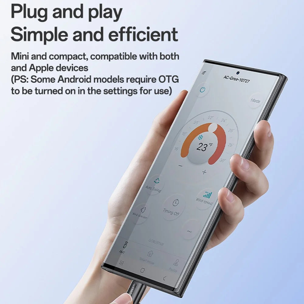 YESIDO EC26C Type C Universal Infrared Controller Smart Phone Remote for Apple Android Huawei - 2