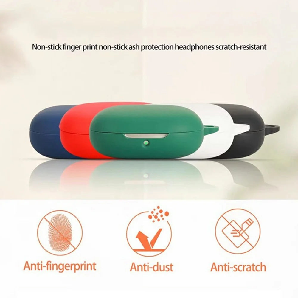 For Xiaomi OpenWear Stereo Pro Wireless Earphones Silicone Case Protective Cover with Anti-Lost Hanging Buckle - Blackish Green - 5