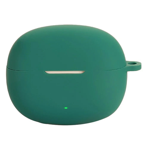 For Edifier X5 Evo Wireless Earphones Silicone Case Protective Cover with Anti-Lost Hanging Buckle - Blackish Green - 1