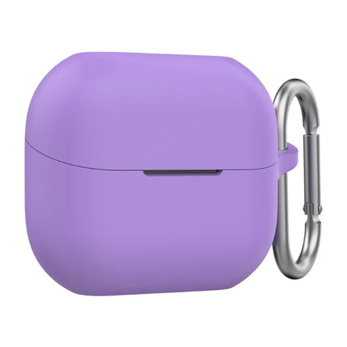 AHASTYLE WG158 For Samsung Galaxy Buds3 / Buds3 Pro Earphone Silicone Protective Case with Hanging Hook - Purple - 1