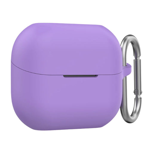 AHASTYLE WG158 For Samsung Galaxy Buds3 / Buds3 Pro Earphone Silicone Protective Case with Hanging Hook - Purple - 1