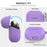 AHASTYLE WG158 For Samsung Galaxy Buds3 / Buds3 Pro Earphone Silicone Protective Case with Hanging Hook - Purple - 2
