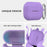 AHASTYLE WG158 For Samsung Galaxy Buds3 / Buds3 Pro Earphone Silicone Protective Case with Hanging Hook - Purple - 4