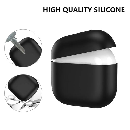 AHASTYLE WG172 For Apple AirPods 4 Silicone Case Earphone Anti-drop Protective Cover - Black - 2