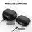 AHASTYLE WG172 For Apple AirPods 4 Silicone Case Earphone Anti-drop Protective Cover - Black - 3