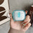 For Apple AirPods 4 Shell Texture Lock Buckle Protective Case PC TPU Earphone Cover - Transparent Blue + Transparent - 2