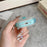 For Apple AirPods 4 Shell Texture Lock Buckle Protective Case PC TPU Earphone Cover - Transparent Blue + Transparent - 3