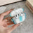 For Apple AirPods 4 Shell Texture Lock Buckle Protective Case PC TPU Earphone Cover - Transparent Blue + Transparent - 5
