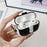 For Apple AirPods Pro 2 Shell Texture Lock Buckle Protective Case PC TPU Earphone Cover - White + Bright Black - 5