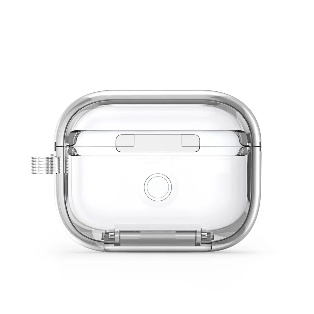 DUX DUCIS For AirPods Pro 2 Earphone Case  PECR Series PC+TPU Cover with Phone Holder and Hook - Transparent - 4