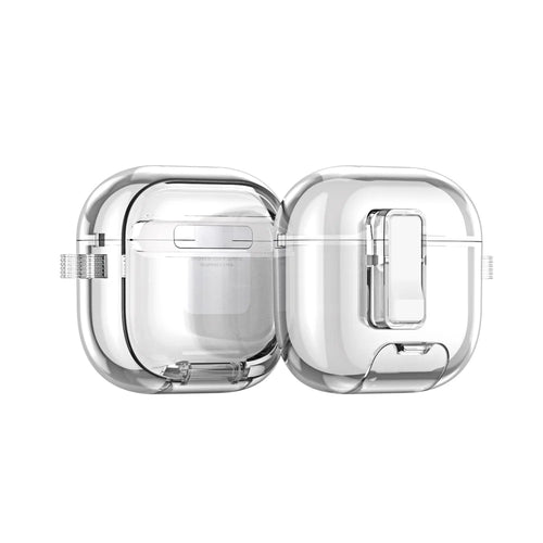 DUX DUCIS For AirPods 4 Earphone Case  PECR Series PC+TPU Cover with Phone Holder and Hook - Transparent - 1