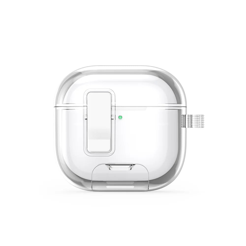 DUX DUCIS For AirPods 4 Earphone Case  PECR Series PC+TPU Cover with Phone Holder and Hook - Transparent - 3
