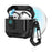For AirPods 4 Case Compatible with MagSafe TPU PC Earbuds Cover with Carabiner  /  Stand - Black - 1