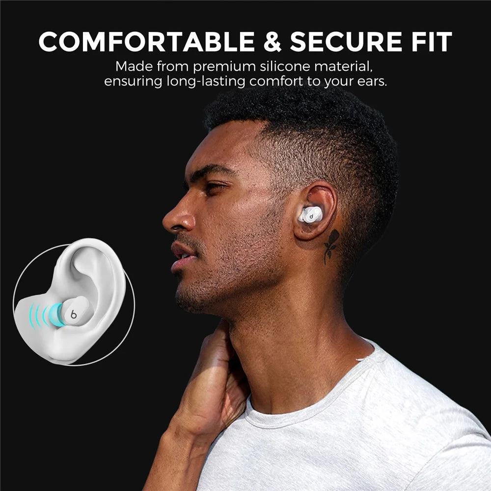 AHASTYLE WG150 6 Pairs Silicone Ear Tips For Beats Studio Buds / Studio Buds + / Fit Pro , Replacement Earphone Caps, Size: S + M + L - White - 4