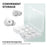 AHASTYLE WG150 6 Pairs Silicone Ear Tips For Beats Studio Buds / Studio Buds + / Fit Pro , Replacement Earphone Caps, Size: S + M + L - White - 6