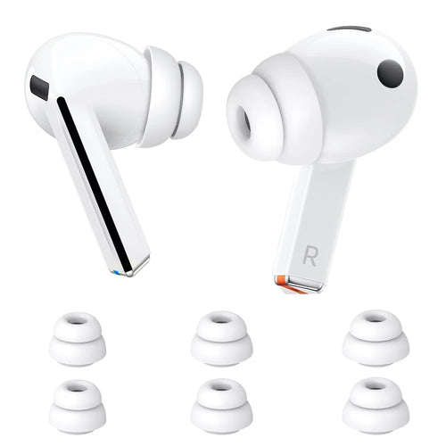AHASTYLE DD09 3 Pairs For Samsung Galaxy Buds3 Pro Silicone Ear Tips Replacement Earphone Caps, Size: S + M + L - White - 1