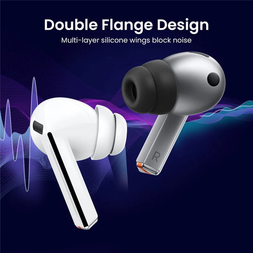 AHASTYLE DD09 3 Pairs For Samsung Galaxy Buds3 Pro Silicone Ear Tips Replacement Earphone Caps, Size: S + M + L - White - 2
