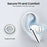AHASTYLE DD09 3 Pairs For Samsung Galaxy Buds3 Pro Silicone Ear Tips Replacement Earphone Caps, Size: S + M + L - White - 3