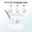 AHASTYLE DD09 6 Pairs For Samsung Galaxy Buds3 Pro Silicone Ear Tips Replacement Earphone Caps, Size: S + M + L - White - 4