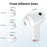 AHASTYLE DD09 6 Pairs For Samsung Galaxy Buds3 Pro Silicone Ear Tips Replacement Earphone Caps, Size: S + M + L - White - 7