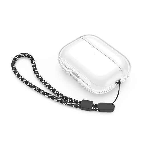 AHASTYLE WG94-2 For AirPods Pro 2 Transparent TPU Case Wireless Earphone Shockproof Protective Cover with Lanyard - Transparent - 2